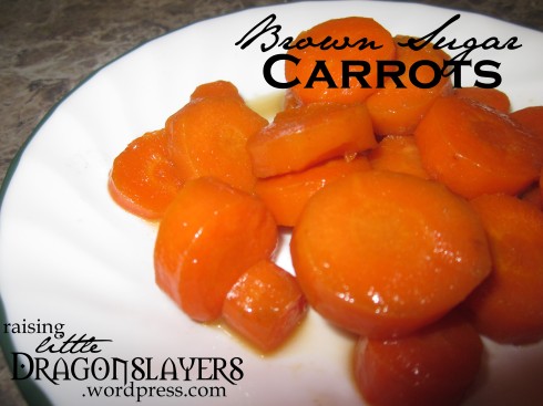 Easy three-ingredient carrots.